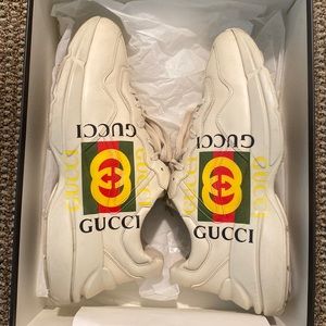 Gucci size 10.5 old collecting dust